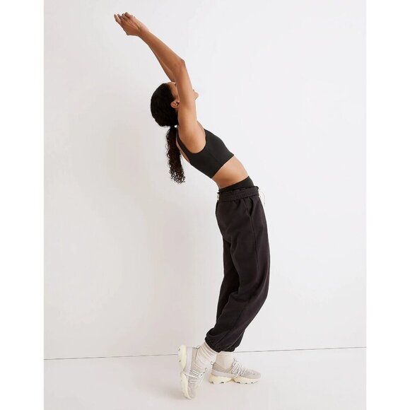 Madewell Flex Square-Neck Sports Bra Black Padded ND875 Women's Size XS NWT - Picture 3 of 12